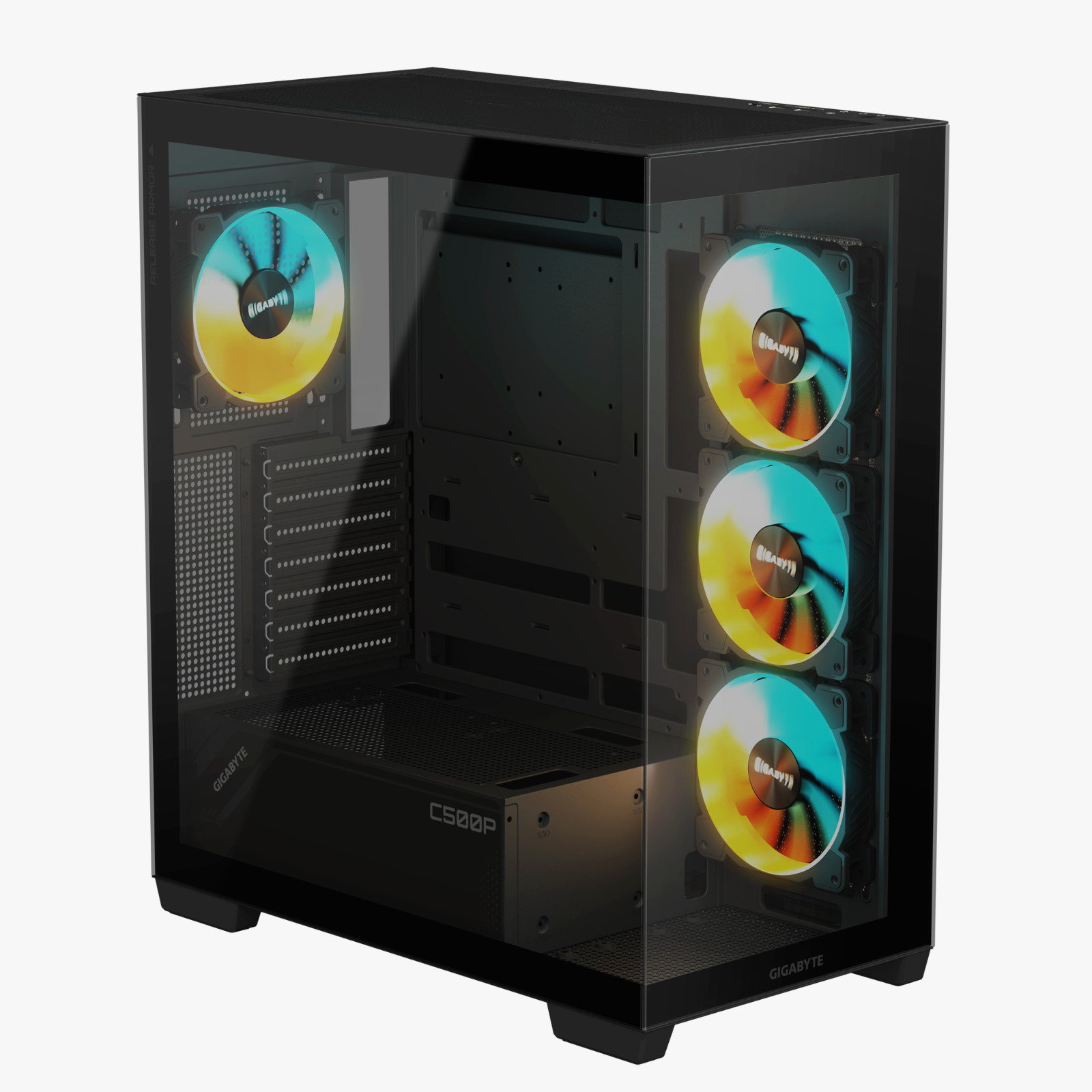 CASE GIGABYTE C500 PANORAMIC STEALTH 4FANS ARGB BLACK